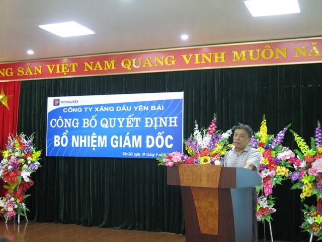 ông Nguyễn Thanh Sơn - Phó Tổng giám đốc Tập đoàn Xăng dầu Việt Nam có đôi lời phát biểu và chỉ đạo