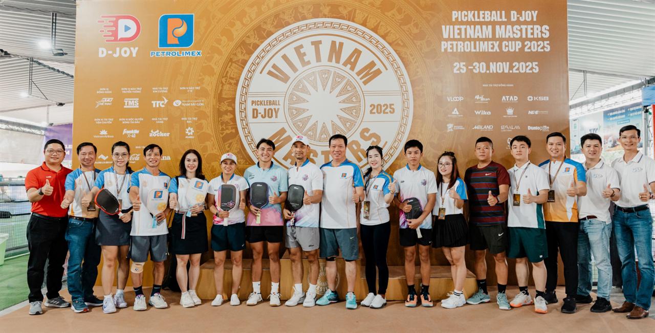 Sôi nổi Giải đấu Pickleball D-Joy Vietnam Masters Petrolimex Cup 2025