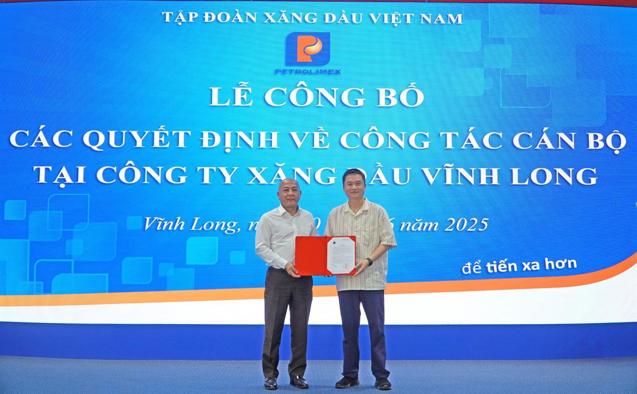 HĐQT Petrolimex công bố Quyết định về công tác cán bộ tại CTXD Vĩnh Long