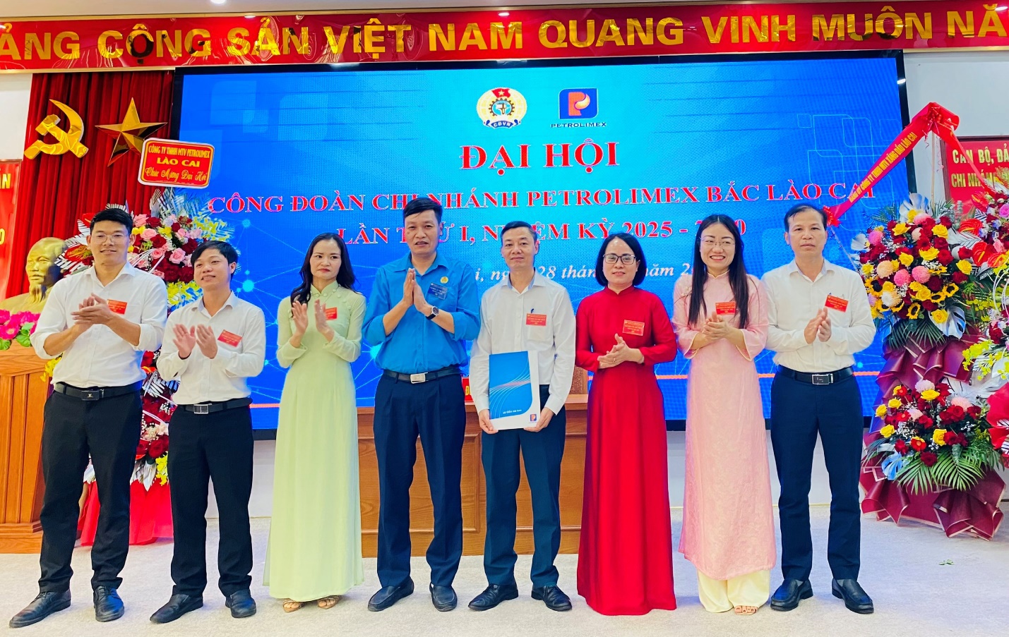 Đại hội Công đoàn Chi nhánh Petrolimex Lào Cai lần thứ I, nhiệm kỳ 2025-2030 : “Đoàn kết - Dân chủ - Kỷ cương - Đổi mới - Phát triển”