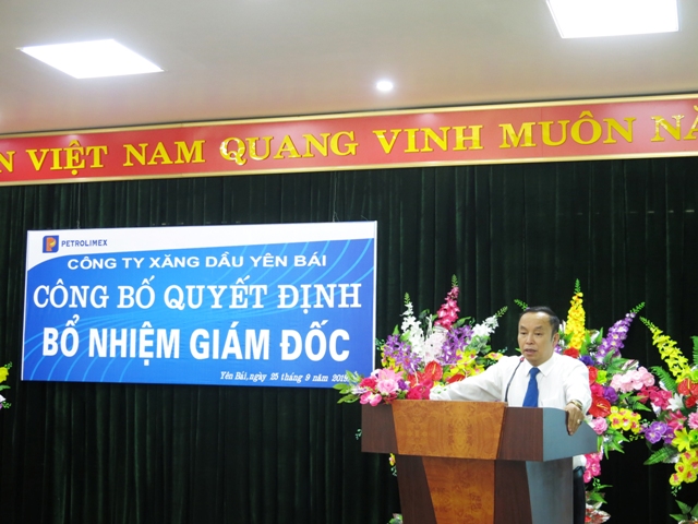 ông Nguyễn Thanh Bình - chủ tịch Công ty Xăng dầu Yên Bái 