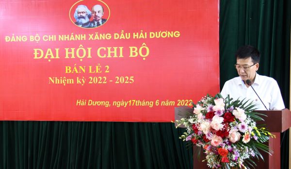 Lãnh đạo Đảng ủy phát biểu chỉ đạo Đại hội