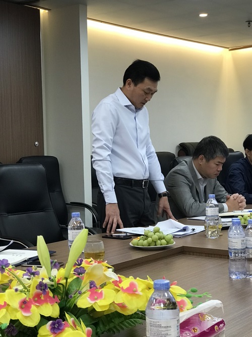 Đồng chí:Phạm Ngọc Huỳnh - Bí thư Đảng ủy Tổng Công ty – Phát biểu tại hội nghị