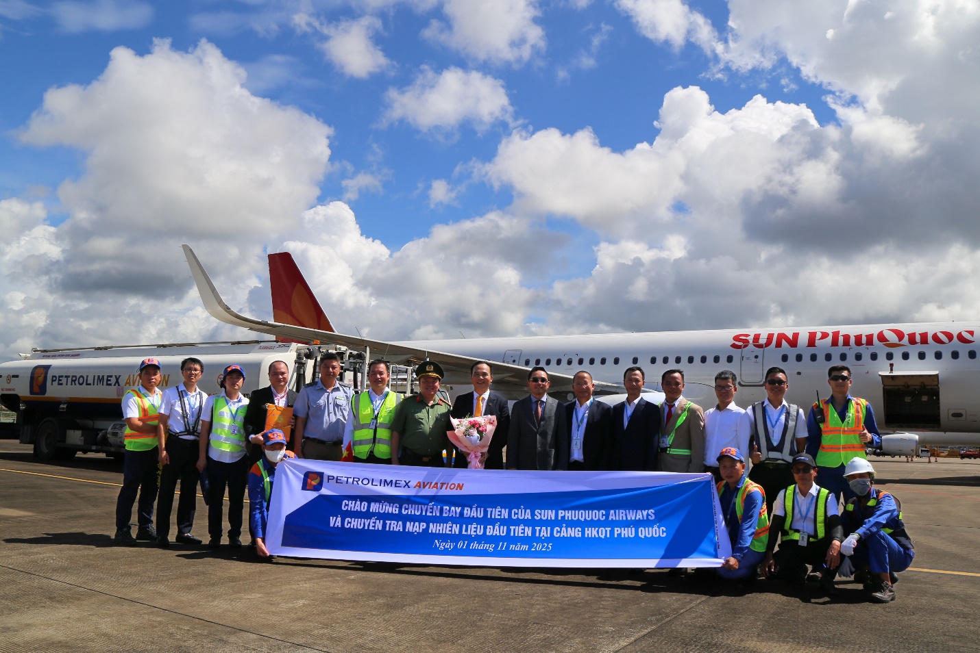 A group of people posing for a photoAI-generated content may be incorrect.