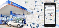 "Running out of petrol worrying no more" with Petrolimex Petroleum station locating application