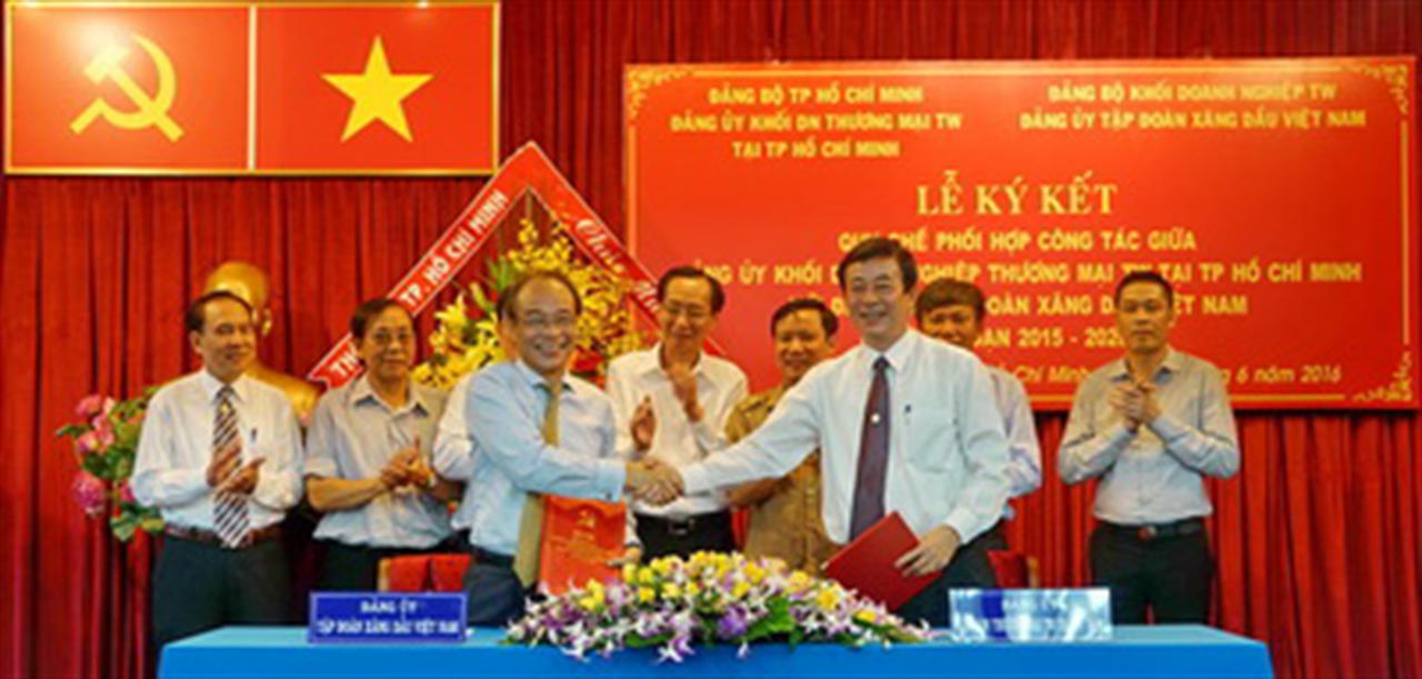 Ký kết Quy chế phối hợp công tác Đảng giai đoạn 2015 - 2020