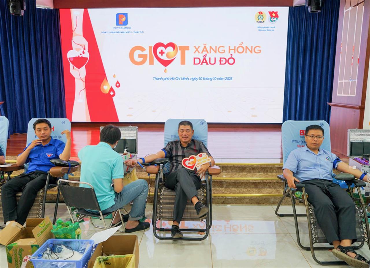 Petrolimex Sài Gòn tổ chức hiến máu tình nguyện “Giọt Xăng hồng - Giọt dầu đỏ” năm 2023