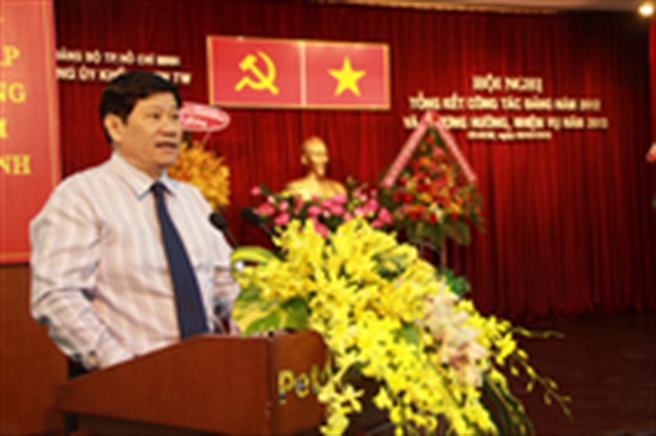 Hội nghị Tổng kết công tác Đảng của Đảng ủy Khối doanh nghiệp thương mại TW tại TP. HCM