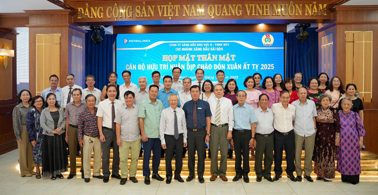 Chi nhánh Xăng dầu Sài Gòn: gặp gỡ, tri ân cán bộ hưu trí trước thềm Xuân Ất Tỵ 2025