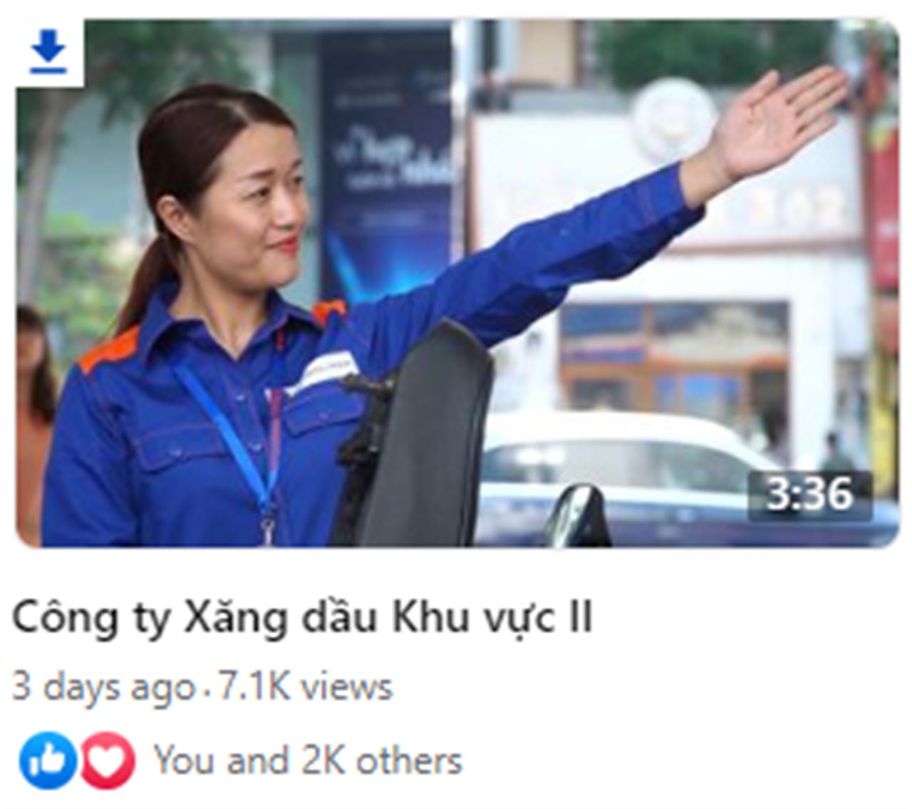 Tác phẩm dự thi Sáng tạo Video về thanh toán không dùng tiền mặt của Petrolimex Sài Gòn vào top 21 của Tập đoàn