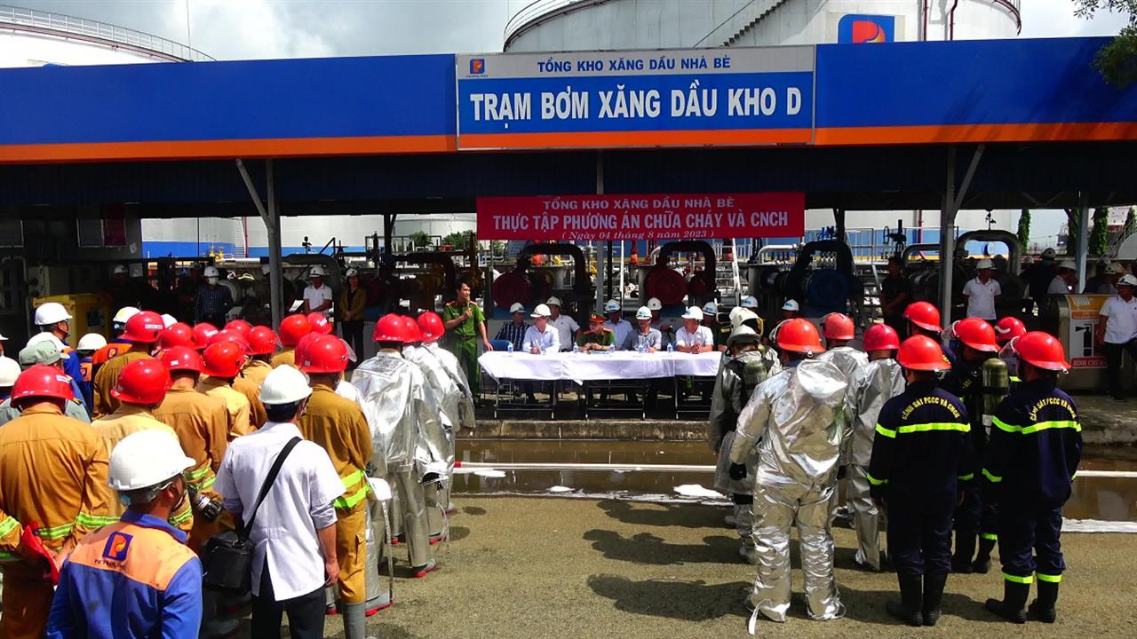 Thực tập phương án PCCC và CNCH năm 2023: Chủ động trong công tác PCCC và cứu nạn, cứu hộ