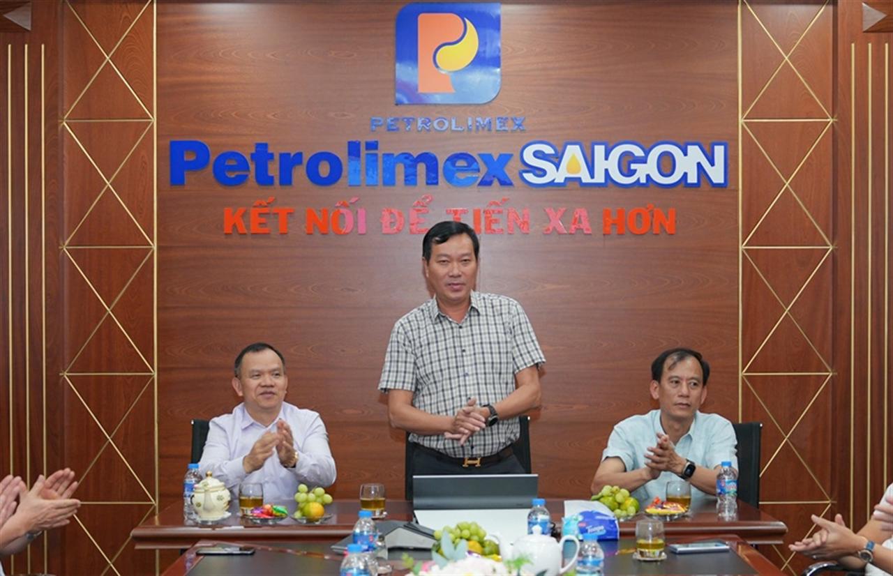 Petrolimex Sài Gòn tiếp đoàn công tác Tổng công ty Vận tải thủy Petrolimex