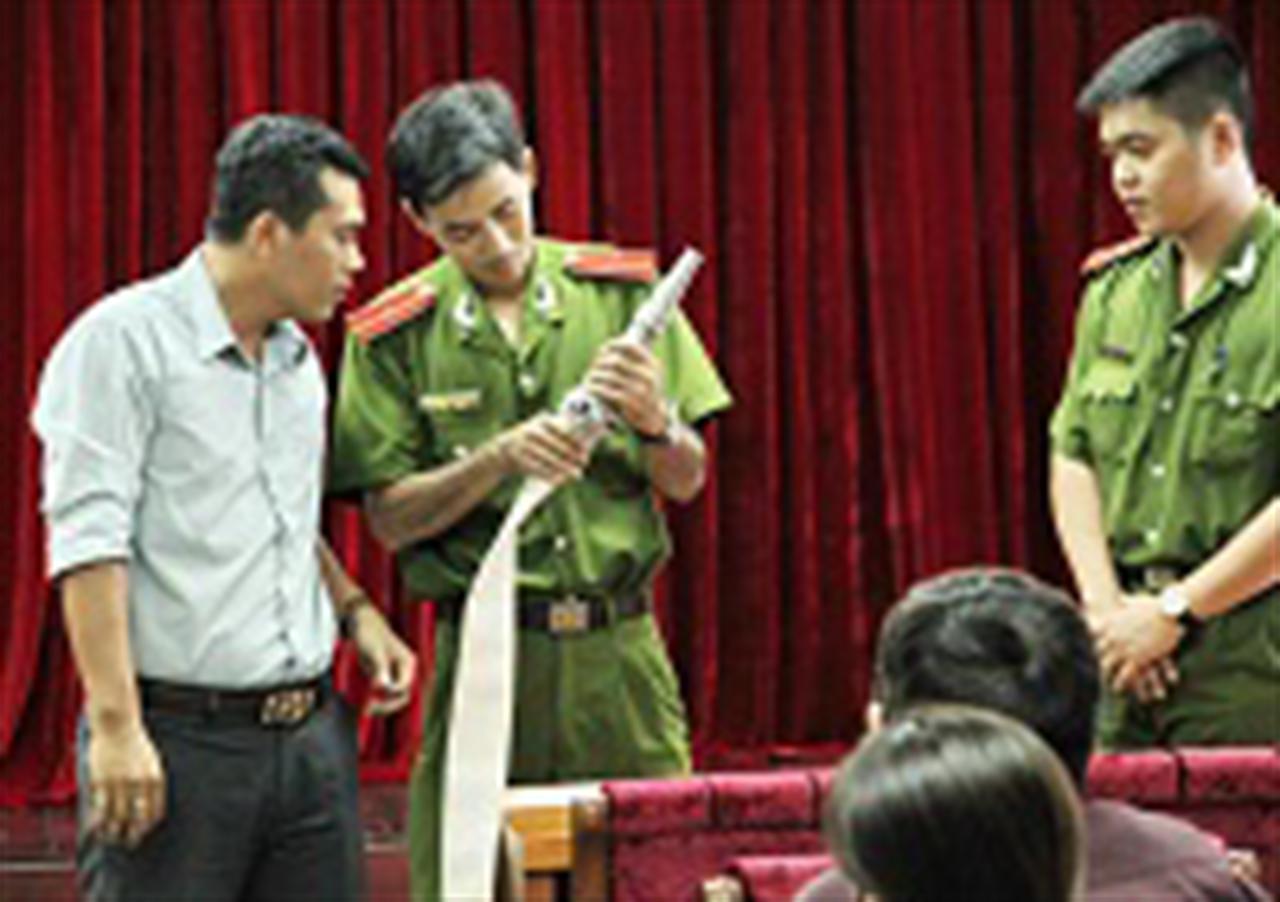 Diễn tập Phương án chữa cháy và Cứu nạn cứu hộ tòa nhà 15 Lê Duẩn 2015