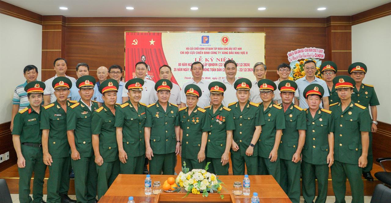 Chi hội CCB Công ty Xăng dầu Khu vực II họp mặt truyền thống kỷ niệm 80 năm Ngày thành lập QĐND Việt Nam