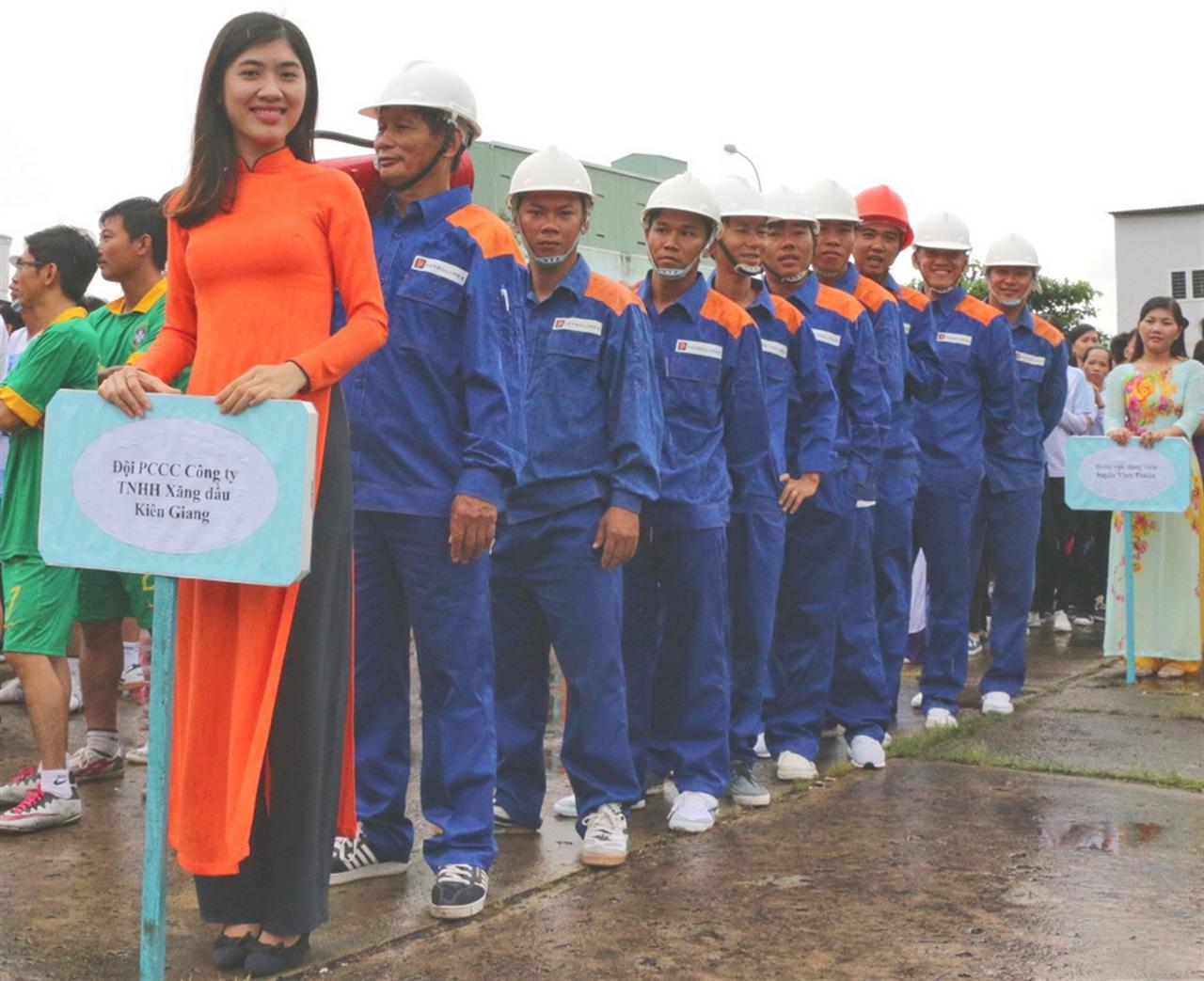 Petrolimex Kiên Giang đạt giải Ba Hội thao nghiệp vụ PCCC & CNCH tỉnh Kiên Giang