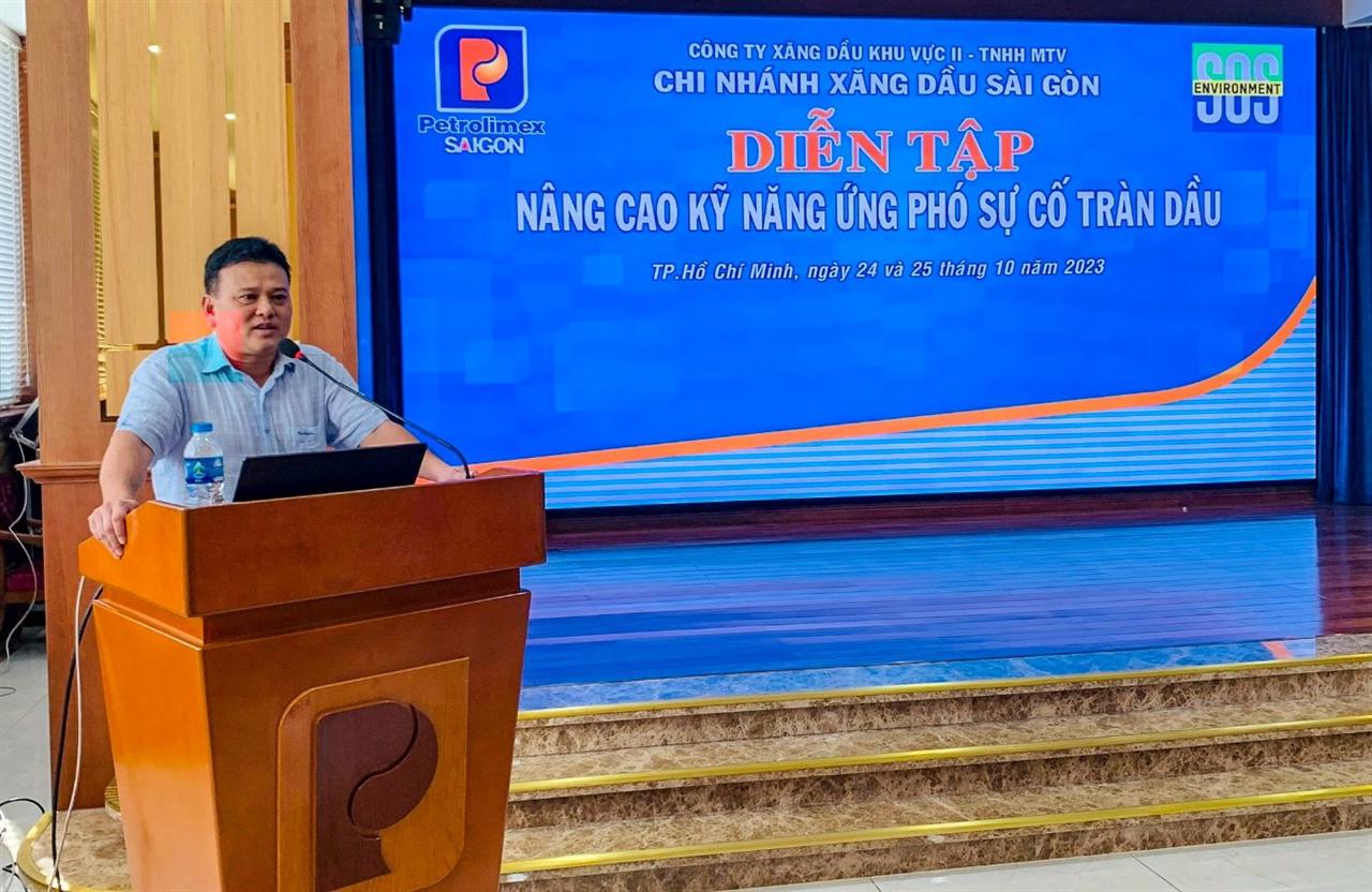 Chi nhánh Xăng dầu Sài Gòn: Tập huấn nâng cao kỹ năng ứng phó sự cố tràn dầu