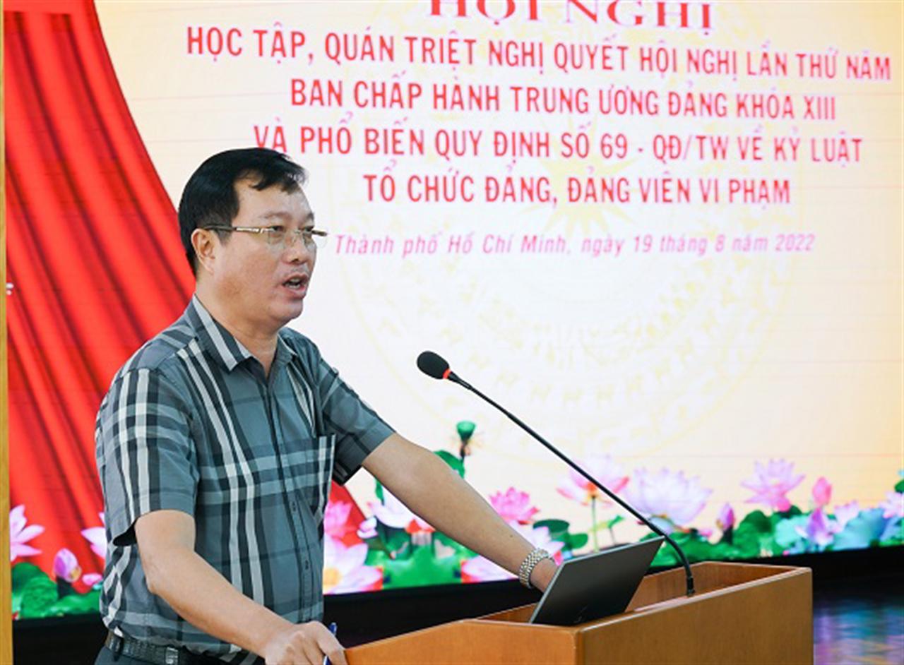 Đảng ủy Petrolimex Sài Gòn tổ chức học tập, quán triệt Nghị quyết Hội nghị lần 5 BCH TW Đảng khóa XIII