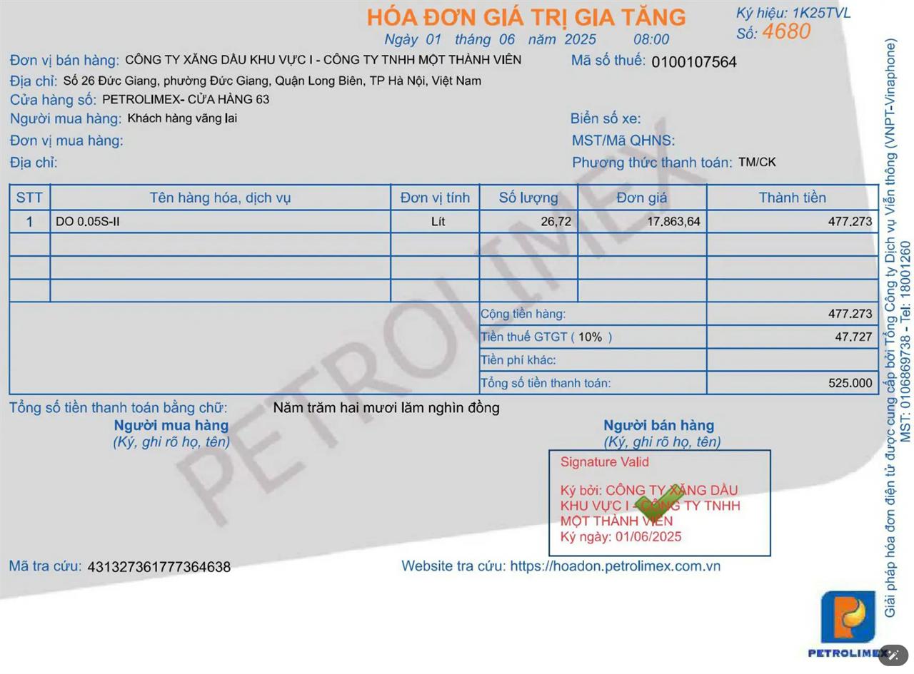 Petrolimex tiên phong triển khai hóa đơn điện tử theo Nghị định 70 của Chính phủ
