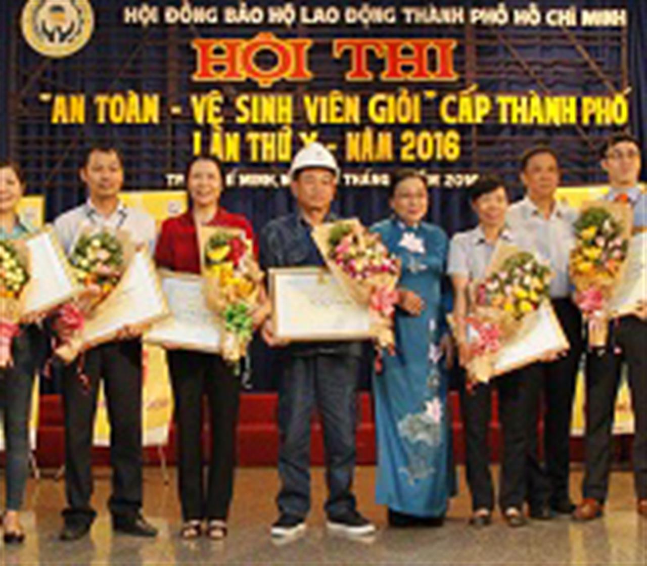 Petrolimex Sài Gòn nhận giải nhì Hội thi An toàn Vệ sinh viên giỏi cấp Thành phố