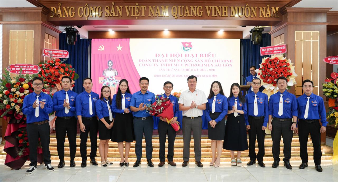 Đại hội Đại biểu Đoàn thanh niên Petrolimex Sài Gòn nhiệm kỳ 2025-2030 thành công tốt đẹp