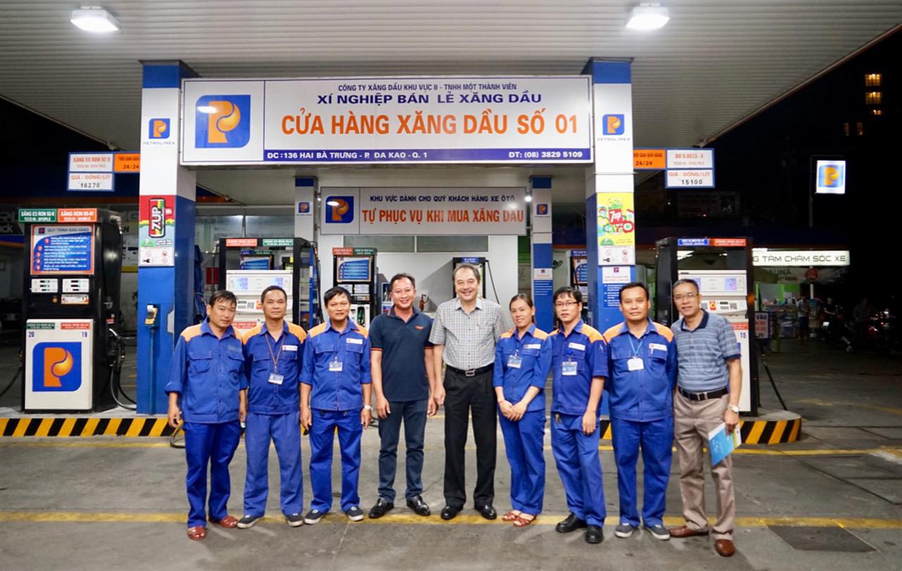 Lãnh đạo Petrolimex Sài Gòn thăm, chúc Tết NLĐ các CHXD