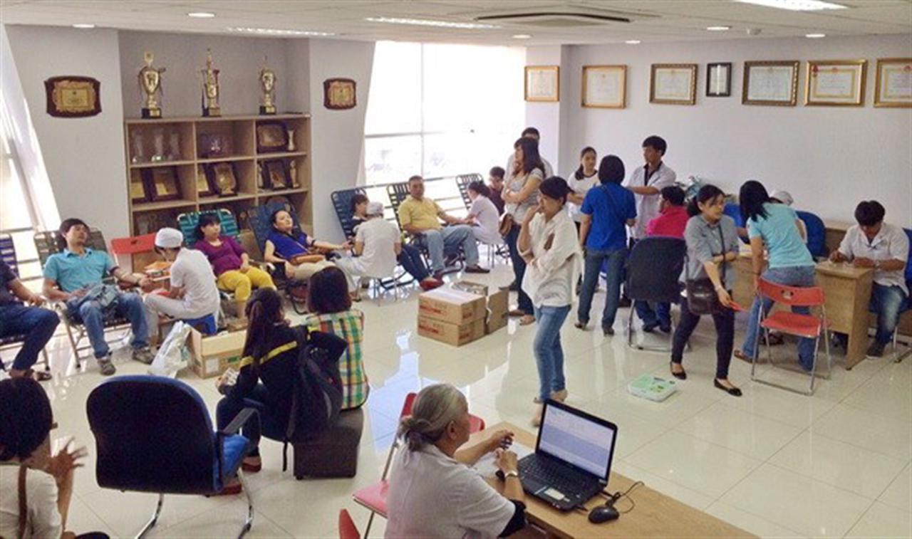 Hưởng ứng ngày hội hiến máu tình nguyện