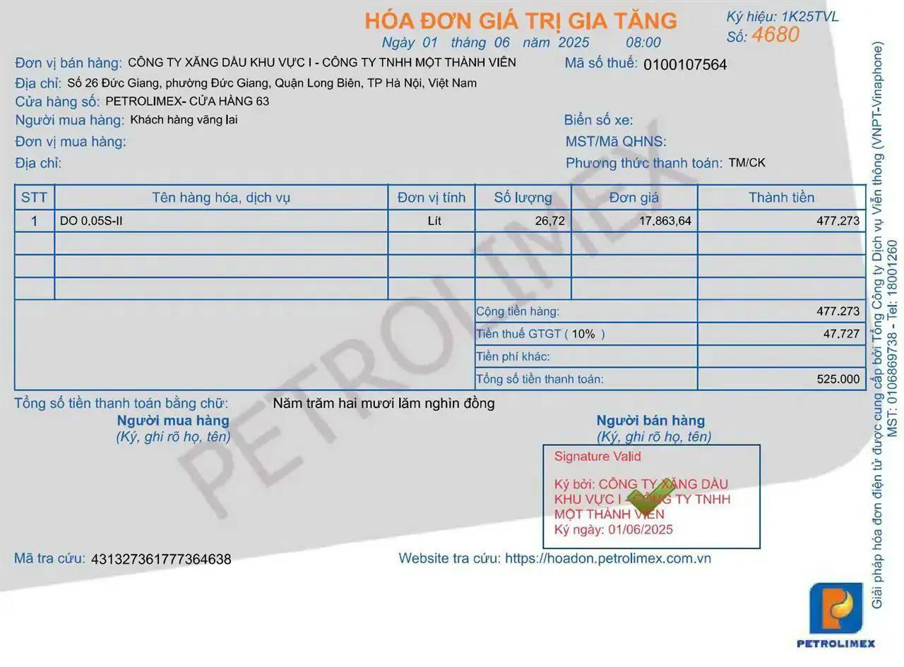 Petrolimex tiên phong triển khai hóa đơn điện tử theo Nghị định 70 của Chính phủ