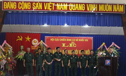 Lễ ra mắt và kết nạp hội viên mới Hội Cựu chiến binh cơ sở khối VIII Công ty Xăng dầu Tây Ninh