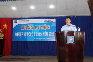 Petrolimex Tây Ninh huấn luyện nghiệp vụ PCCC & CNCH năm 2020