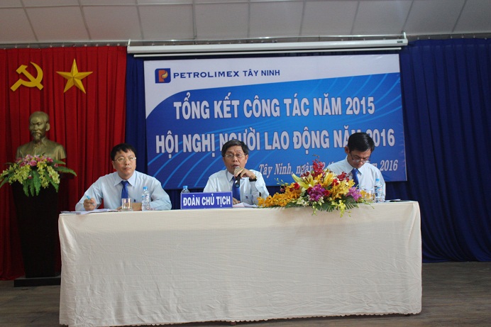 Petrolimex Tây Ninh hội nghị tổng kết 2015 và đại biểu NLĐ 2016