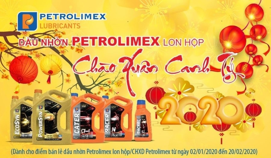 Petrolimex Hà Tĩnh khuyến mại Dầu mỡ nhờn chào Xuân Canh Tý 2020