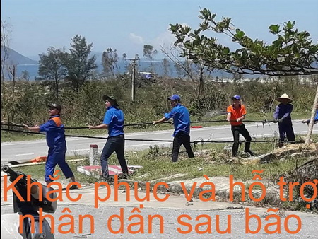 Petrolimex Hà Tĩnh chống chọi với bão số 10