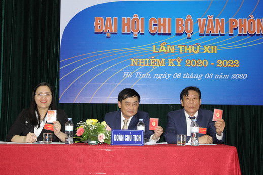 Đại hội chi bộ văn phòng nhiệm kỳ 2020 - 2022