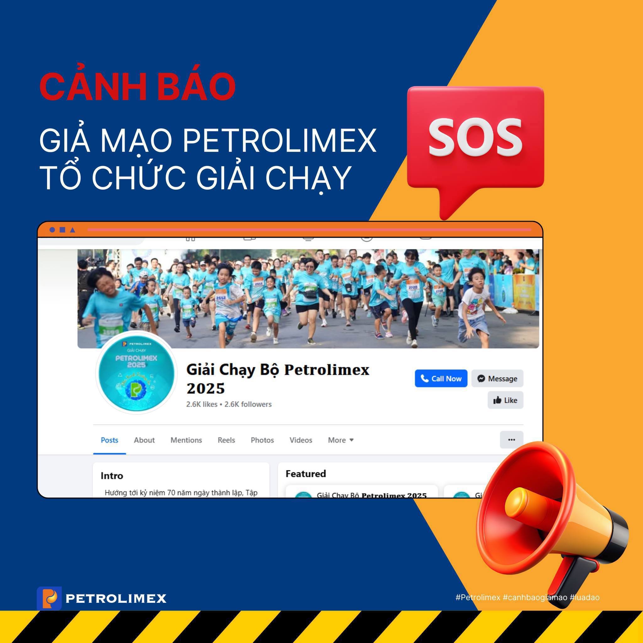 Petrolimex cảnh báo thông tin lừa đảo về giải chạy bộ