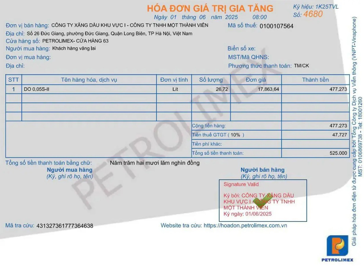 Petrolimex tiên phong triển khai hóa đơn điện tử theo Nghị định 70 của Chính phủ