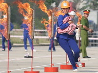 Nâng cao kỹ năng chữa cháy, sẵn sàng ứng phó các tình huống cháy nổ