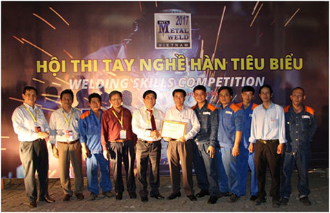 Penjico đạt giải nhất cuộc thi tay nghề hàn năm 2017 do VWS & VIETAIR tổ chức