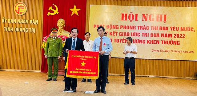 Công ty Xăng dầu Quảng Trị dẫn đầu Phong trào thi đua yêu nước tỉnh Quảng Trị năm 2021
