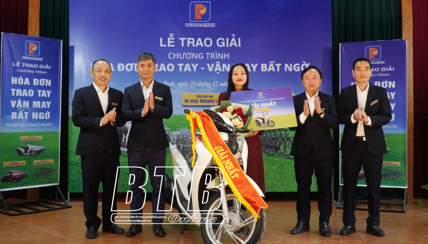 Công ty TNHH Một thành viên Xăng dầu Thái Bình: Trao thưởng tổng trị giá 303 triệu đồng cho các khách hàng may mắn
