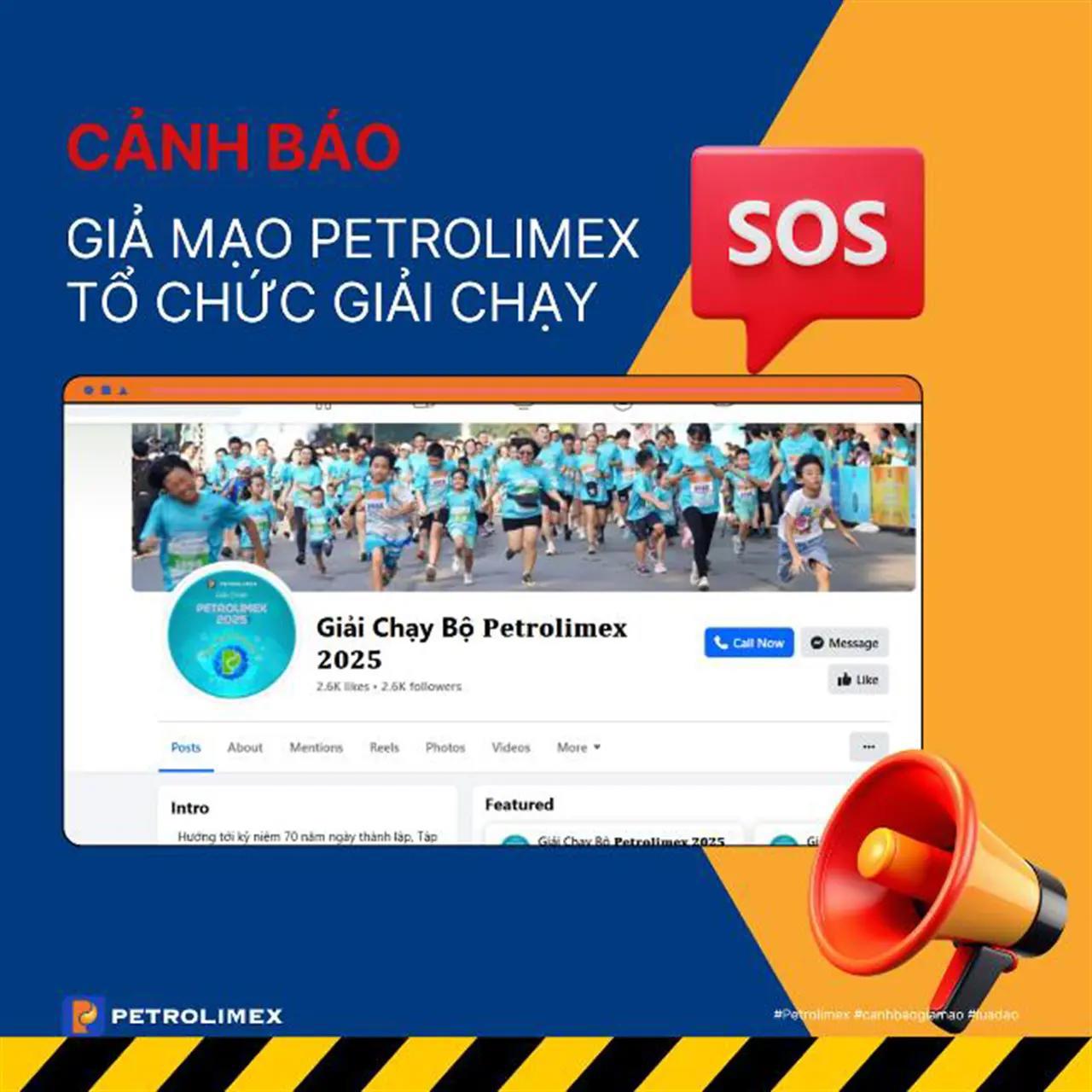 Petrolimex cảnh báo thông tin lừa đảo về giải chạy bộ