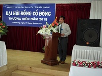Tổ chức thành công Đại hội đồng cổ đông Công ty Cổ phần Cảng Cửa Cấm Hải Phòng năm 2015