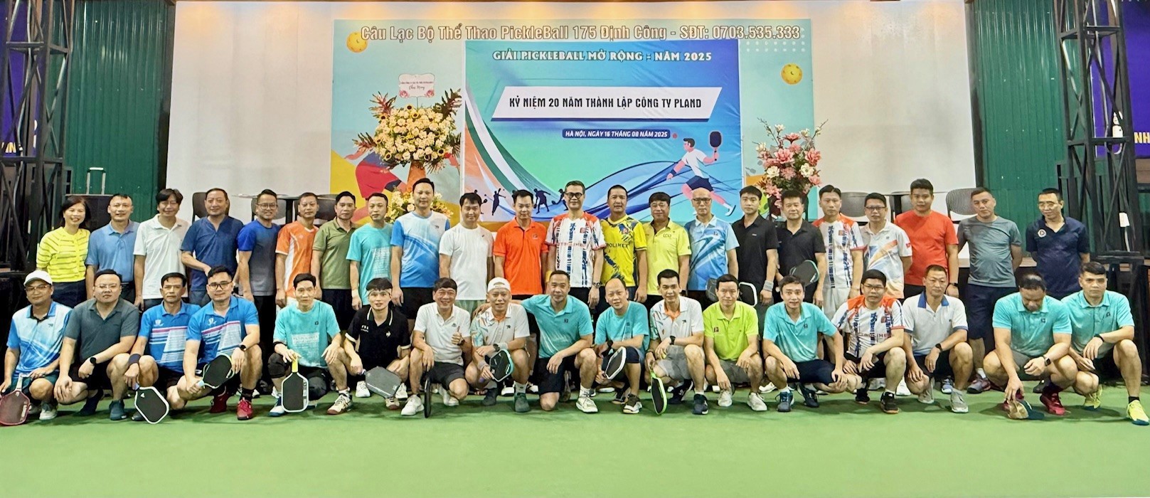 PGT thi đấu giao hữu tại Giải Pickleball mở rộng 2025 kỷ niệm 20 năm thành lập Công ty PLAND