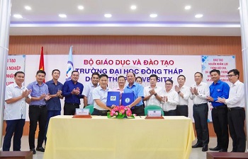 Trường Đại học Đồng Tháp ký kết biên bản ghi nhớ hợp tác với Công ty Xăng dầu Đồng Tháp