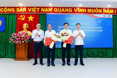 Lễ công bố quyết định về công tác cán bộ tại Công ty Xăng dầu Đồng Tháp