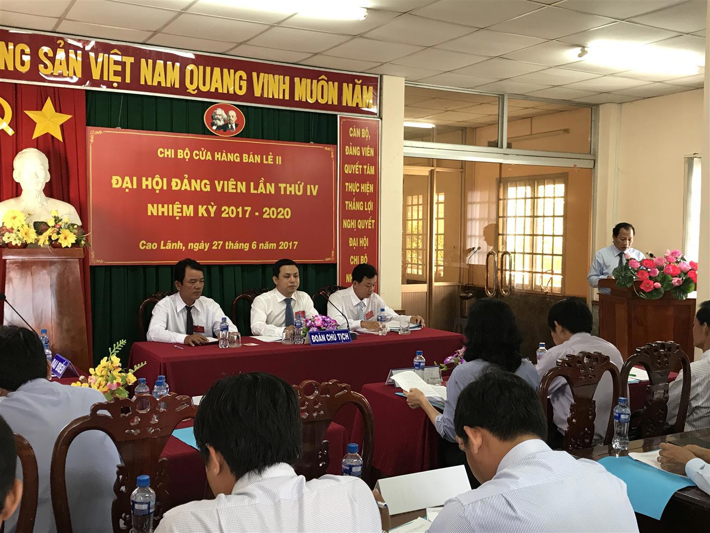Petrolimex Đồng Tháp: Đại hội Chi bộ trực thuộc, nhiệm kỳ 2017 - 2020