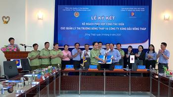 Lễ ký kết Kế hoạch phối hợp công tác giữa Cục Quản lý thị trường tỉnh Đồng Tháp và Công ty Xăng dầu Đồng Tháp