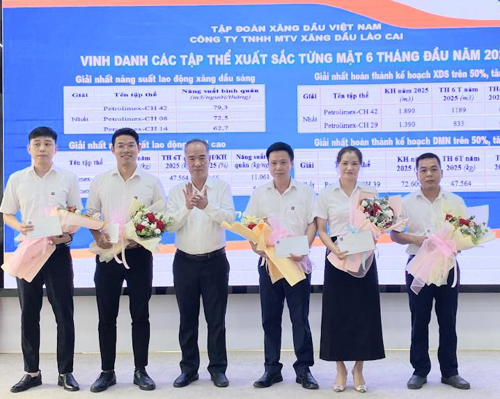 Petrolimex Lào Cai tổ chức Hội nghị Sơ kết công tác 6 tháng đầu năm và triển khai nhiệm vụ 6 tháng cuối năm 2025