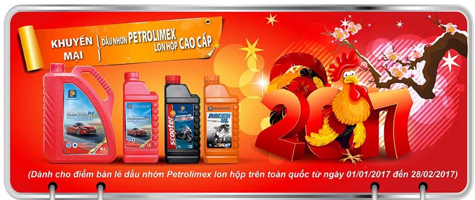Dầu nhờn Racer chất lượng cao tưng bừng khuyến mại Tết Đinh Dậu