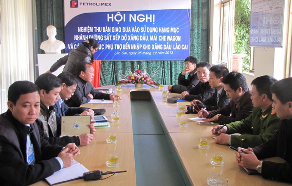 Nghiệm thu đưa vào sử dụng giai đoạn I - Dự án mở rộng Kho xăng dầu Lào Cai
