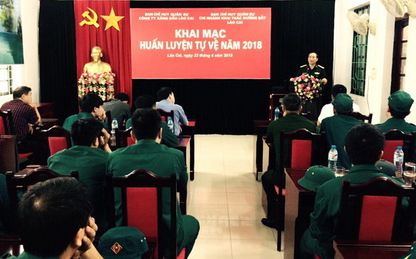 Khai mạc huấn luyện tự vệ năm 2018